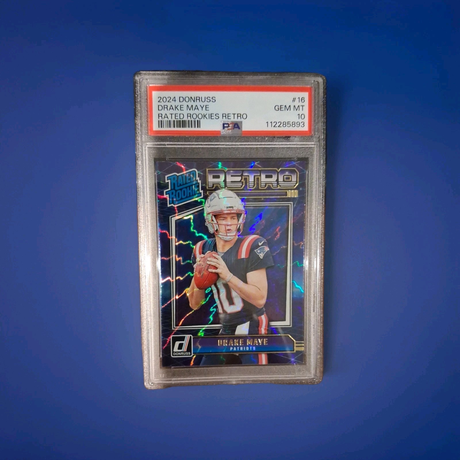 Drake Maye Panini Donruss Rated Rookies Retro #16 Base