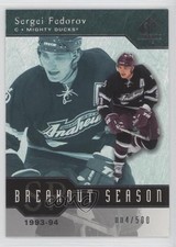 2003-04 SP Authentic Breakout Seasons /500 Sergei Fedorov #B8 HOF jg3