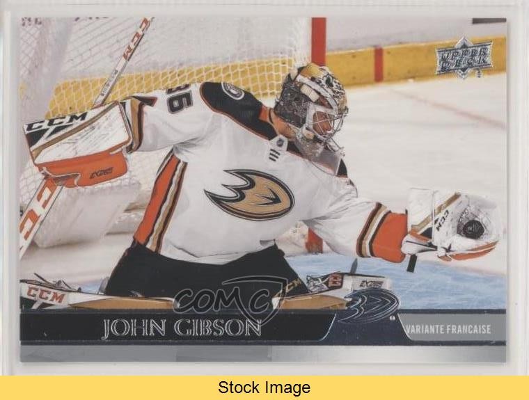 2020-21 Upper Deck French John Gibson #1 READ 03od