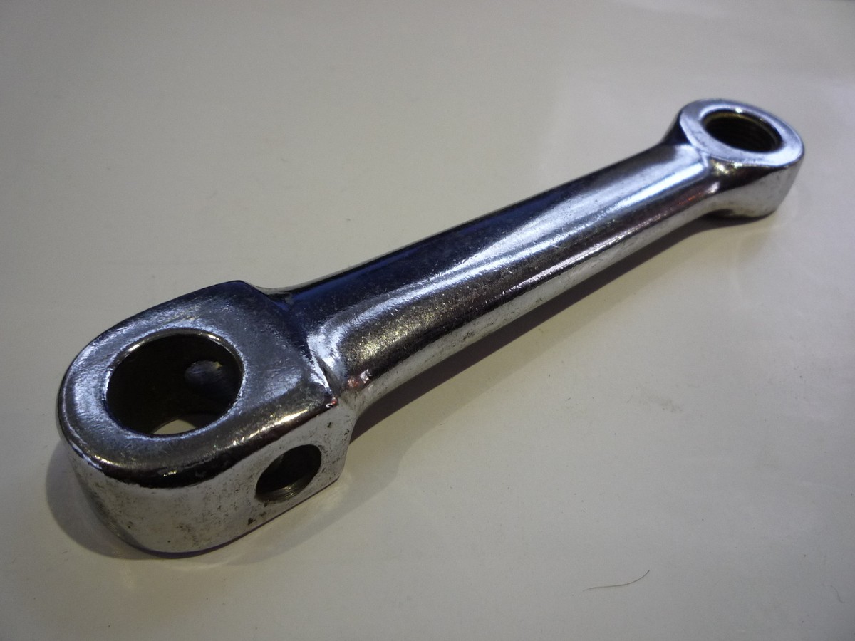 Classic Left Hand Crank Arm Chrome 1/2 inch Cottered type new old stock  9/16