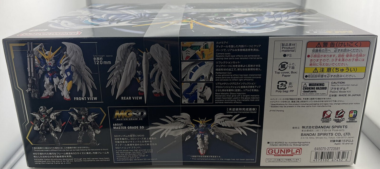 BANDAI NAMCO 645075-2723581 MASTER GRADE SD XXXG-00W0 WING GUNDAM ZERO EW