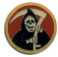 Pack of 3 Round Grim Reaper Bike Motorcycle Hat Cap Lapel Pin HP4682