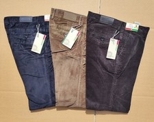 Pantalone Uomo Velluto Elasticizzato a Coste Regular Fit Classico Tg.48/60