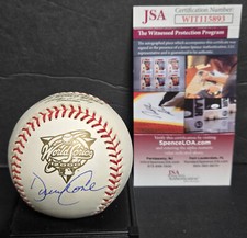 David Cone autographed 2000 World Series baseball JSA Authentication NY Yankees