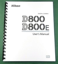 Nikon D800 / D800E User's Manual: 472 Pages  Protective Covers