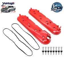 LH & RH Valve Cover Set w/ Gasket & Bolts for 99-08 Chevy Silverado GMC Cadillac