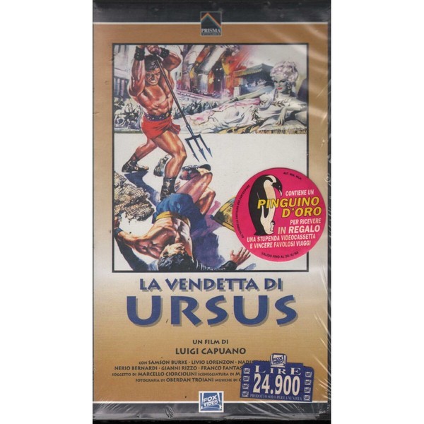 La Vendetta Di Ursus Vhs Luigi Capuano Univideo - 987015 Sealed-image