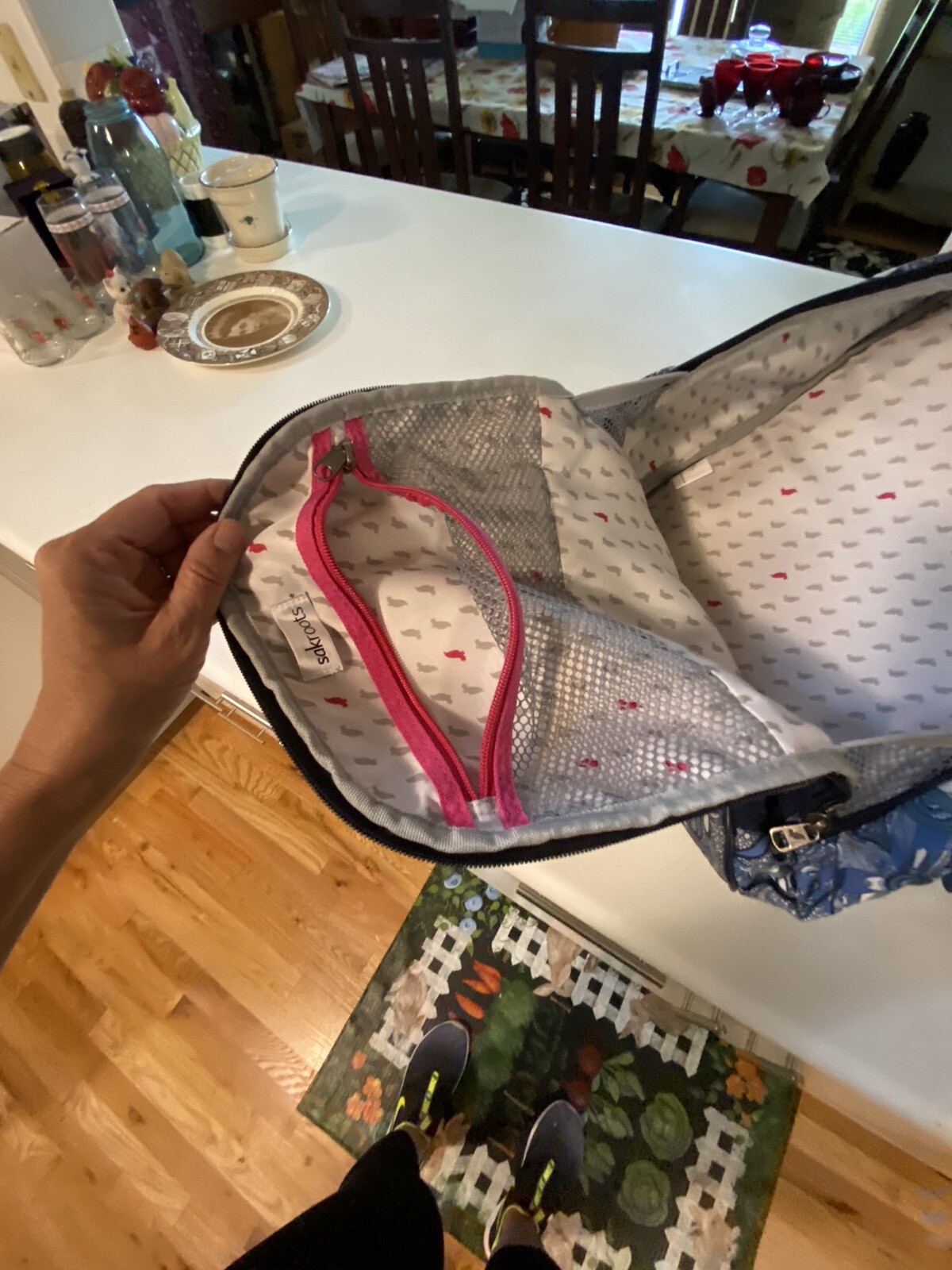 Sakroots Backpack Laptop Multiple Compartments Bl… - image 6