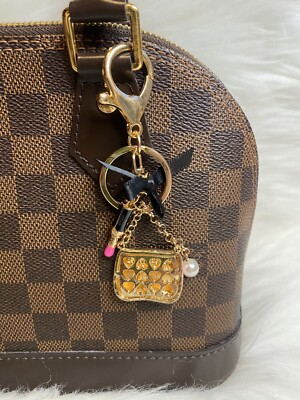 Mini Handbag Lipstick Bag Charm Keychain Keyring Purse Pendant