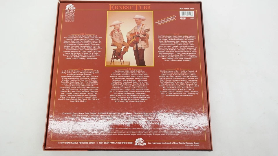 Ernest Tubb Let's Say Goodbye Like We Said Hello 5 CD Box Set AE Foto 4 de 4