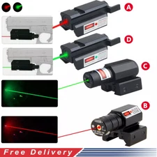 Sight Scope Red Green Dot Laser Beam Rail Mount For Rifle Pistol Air Gun Hunting