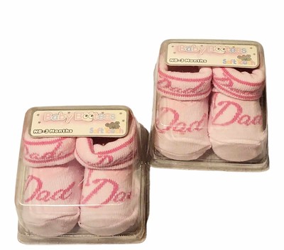 Baby Neugeborene Set 2xSocken Babysocken Erstaustattung Geschenkset Taufe Geburt