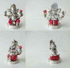 STATUA SOPRAMMOBILE DEA INDIA INDIANO ELEFANTE GANESH ROSSO DIVINITA' INDUISMO