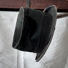 Antique Early 20th Century Victorian British Beaver Fur Art Deco Top Hat