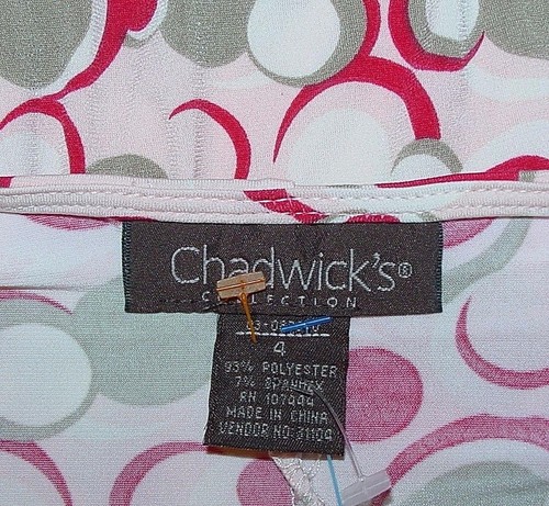 New Dress, Chadwick's Collection, Travel Stretch Wrap-bodice Orange 6 - Picture 5 of 5