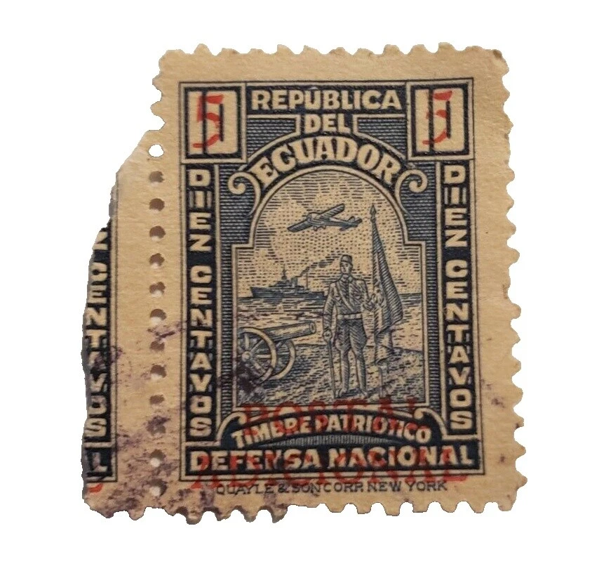 Estampillas ecuatoriano usado patriótico