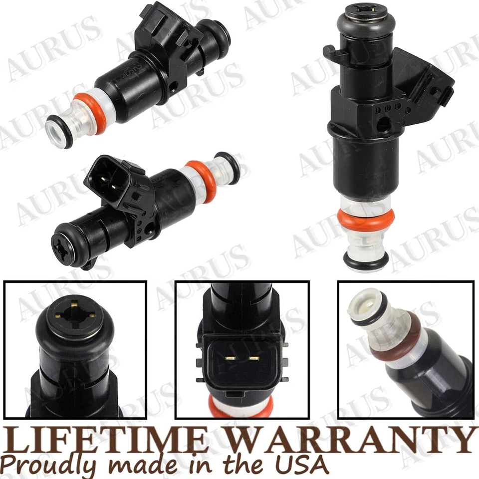 Inyectores de combustible X4 OEM AURUS NUEVOS para 2004 2005-2008 Acura TSX 2,4 L 16450-RBB-003 Foto 4 de 4