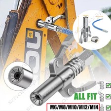 Grease Gun Coupler Locks on Like Air Chuck Fit SAE Lube Fitting Metric NEW