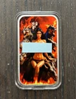 Naughty 1 Oz .999 Silver Double Sided Color Art Bar Limited Mintage 75