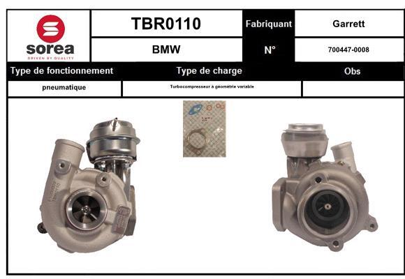 Turbocompresseur SNRA TBR0110, la suralimentation de précision pour BMW