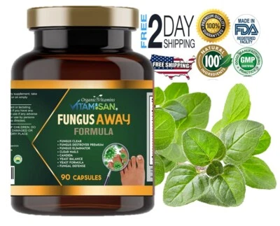 ORGANIC VITAMINS PURE & HEALTH Oregano pills immune support , fungus away 90 capsules goldenseal tumeric nopal