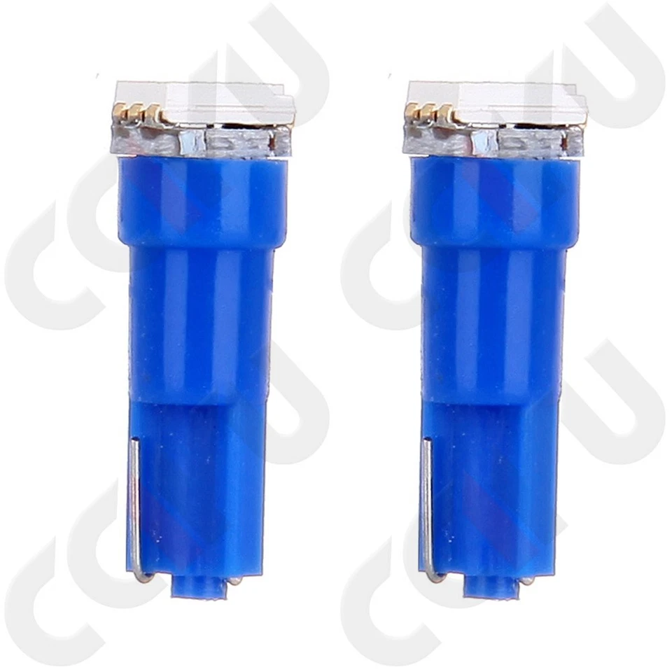 20 piezas Azul Hielo T5 70 73 74 Tablero Calibre 1-5050-SMD LED Cuña Lámpara Bombillas Luz Foto 2 de 4