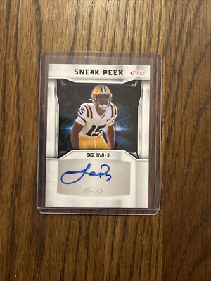 2024 SAGE #SPA-JJ SAGE RYAN Sneak Peak Rookie Autograph LSU 