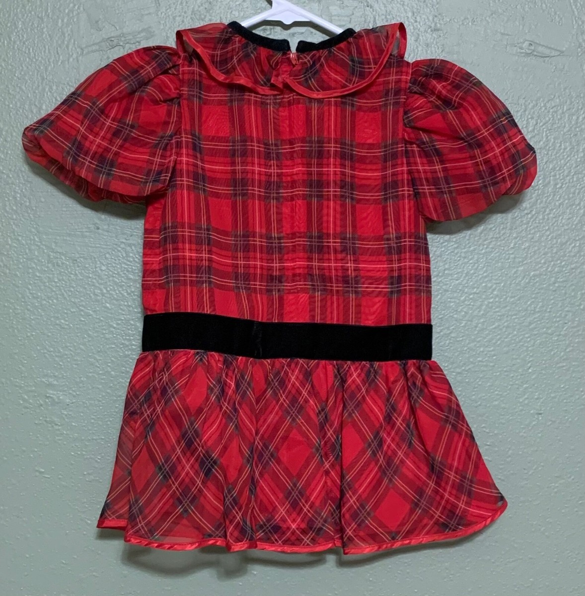 Florence Eiseman Dress Saks Fifth Avenue Christmas Red Plaid Girls