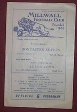 Millwall v Doncaster 05/03/62 *EXC*