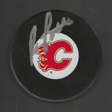 Brent Sutter Signed Calgary Flames Puck