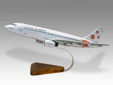 Airbus A320 Israir Desk Wood Airplane New Model Large Scale 1/100