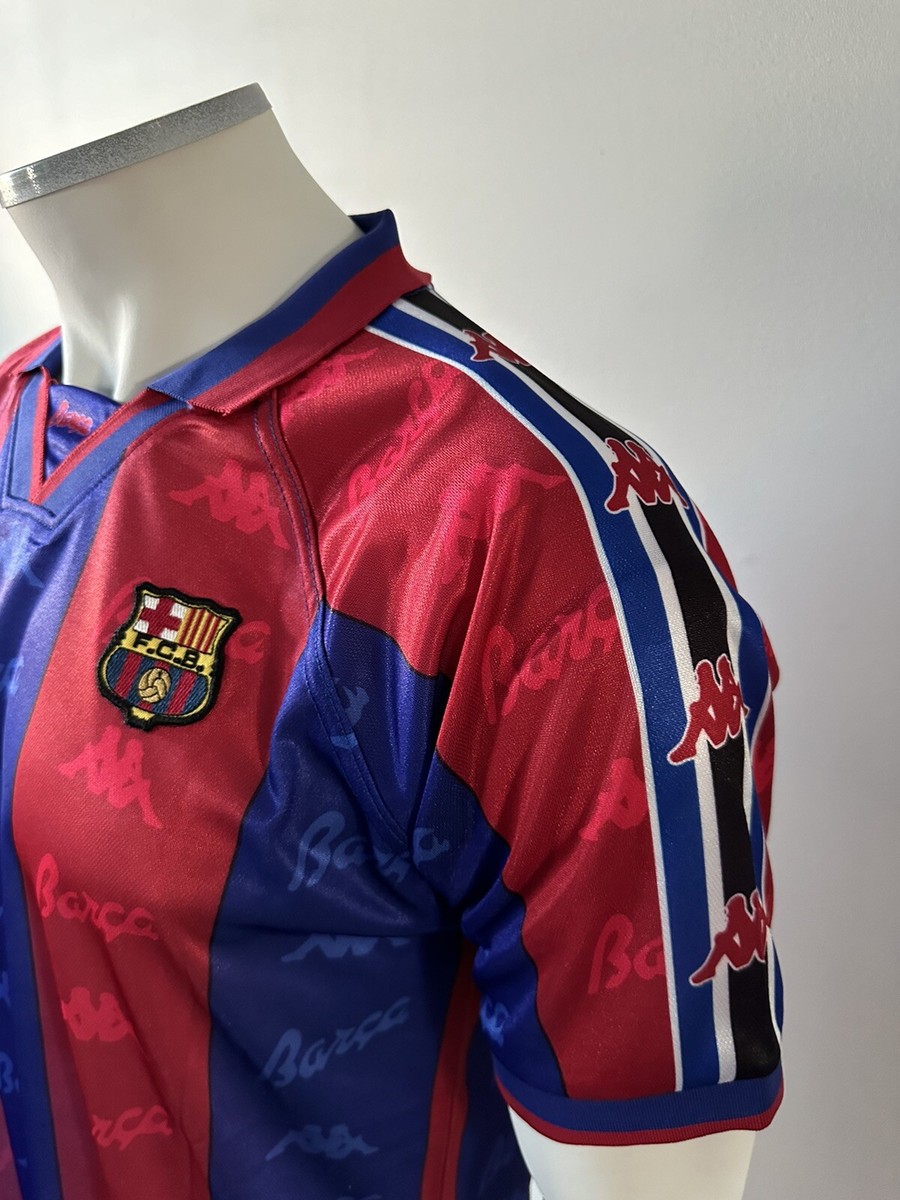 Luis Figo FC Barcelona New Men's Retro Vintage Home Kappa
