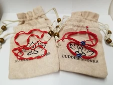Buddha Stones 4Pcs Evil Eye Seven Knot Red String Protection Bracelets