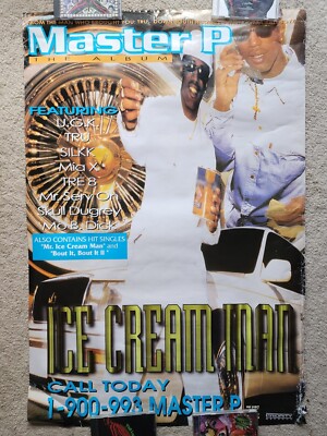 Master P Ice Cream Man promo poster 1996 hip hop rap promotional
