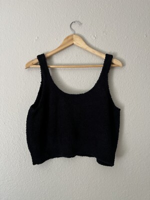 NWOT Stars Above Fleece Cropped Tank Top Skims Dupe Top Women's XL