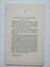 Roman Altars in Gloucestershire -  Bristol Archaeological Soc - 1925