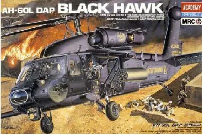 Academy 1/35 AH-60L DAP Black Hawk Helicopter #12115 *sealed
