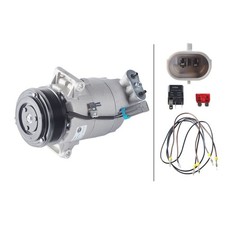 Klimakompressor 12 V Ø 105 mm HELLA Thermo-Expertise passend für u.a. OPEL ASTRA