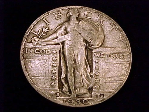 1930-S  Standing Liberty Quarter, Very Good, almost Fine  Grade