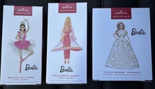 Hallmark Keepsake Ornament 2025 Barbie Set 3 -Holiday, Pink & Pretty, Ballerina