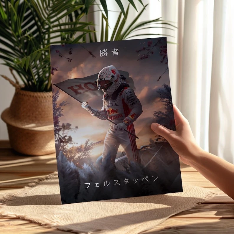 Max Verstappen Poster, 2025 Japanese GP Winner, F1 Wall Art Print - Image 4 of 4