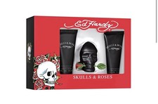 Ed Hardy Skulls and Roses by Christian Audigier Gift Set for Men