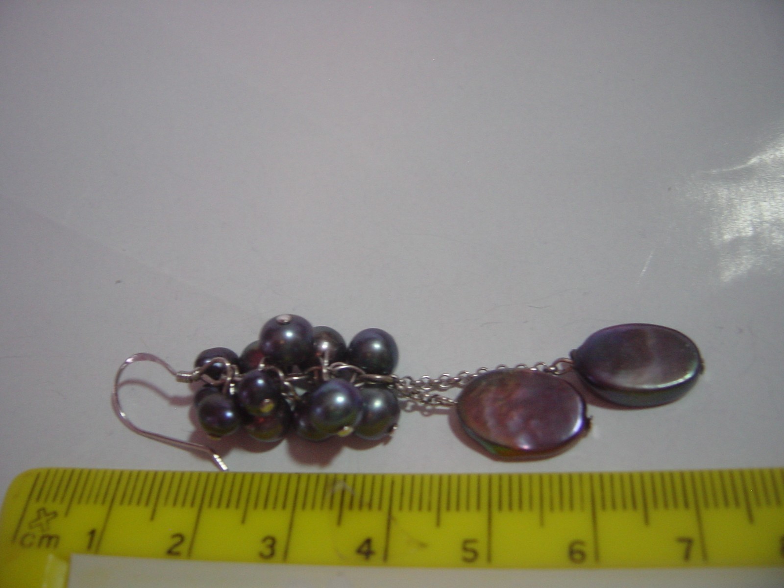 Solid Silver Earrings-exquisite genuine shimmery … - image 4