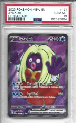 Jynx ex 191/165 Sv: Scarlet & Violet 151 Ultra Rare PSA 10 Gem Mint