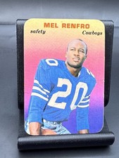 Vintage Topps 1970 Super Glossy Mel Renfro #6 Dallas Cowboys Football NFL Card