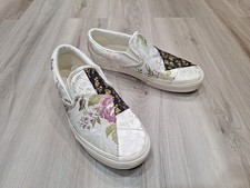 VANS Brocade Patchwork Floral Classic Slip On Women Size 9.5