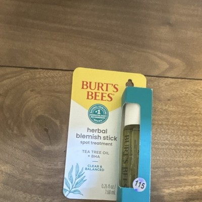 Burt's Bees Spot Treatment Stick for Blemishes Tea Tree Oil BHA 0.26 fl oz