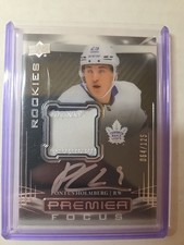 2022-23 UD Premier-Premier Focus Rookie Auto Patch Pontus Holmberg /125