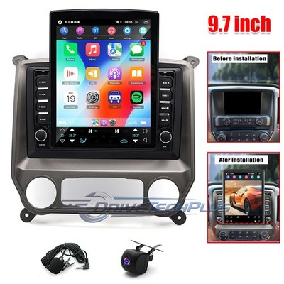 9.7'' Para 2014-2018 Chevy Silverado GMC Sierra Carplay Radio de coche estéreo BT