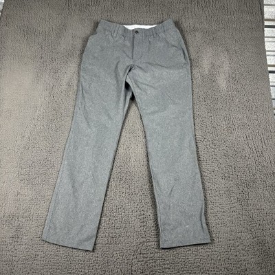 Under Armour Mens Pants 30x30 Gray Performance Golf Stretch Chino UA Matchplay